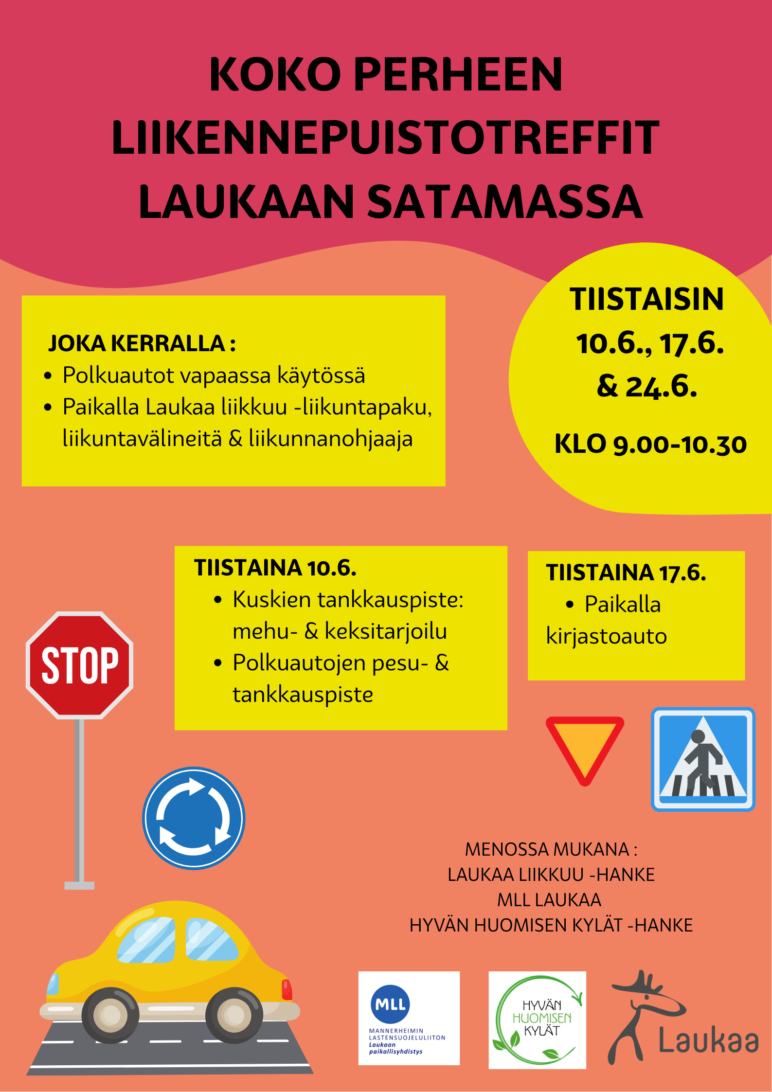 Koko perheen liikennepuistotreffit